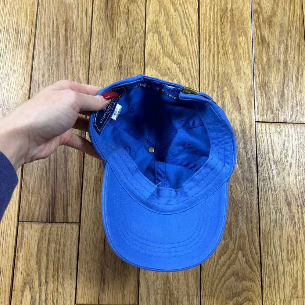 Vineyard Vines Kids Blue Whale Logo Baseball‎ Cap Hat Adjustable Strap
